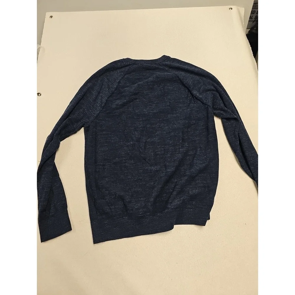 Banana Republic Sweater Men's Large Blue Organic Cotton EUC‎